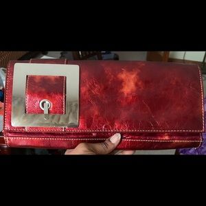 Vintage Chinese Laundry buckle clutch